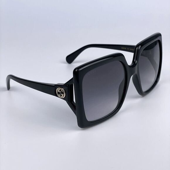 NEW Gucci GG0876S 001 Black Gray Gradient Oversized Women Sunglasses main image 4